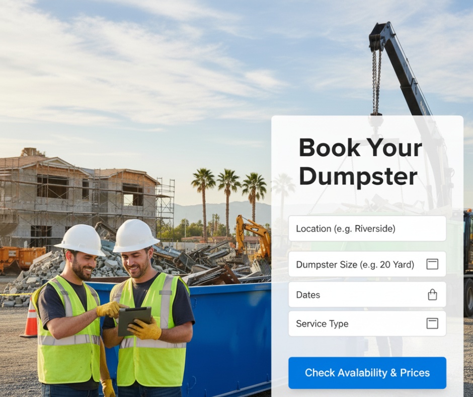 Book Your Dumpster with Dumpster Rental Riverside